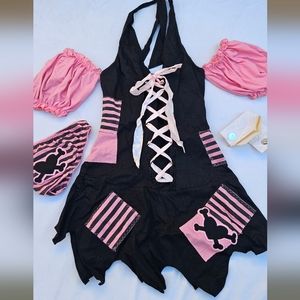 Women Pink Pirate Halloween Costume